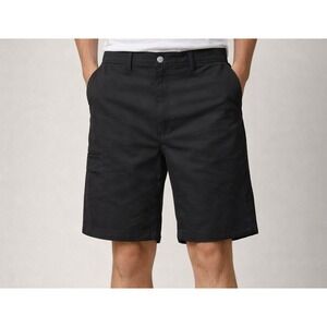 Brahma Canvas Shorts Mens 40 Black‎ Relaxed Fit Workwear Cargo 2 pair